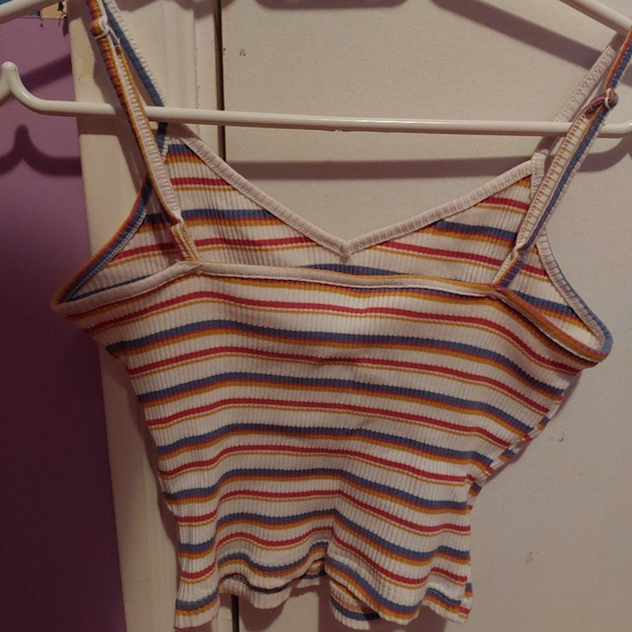 Shein cropped striped tank top size M - Picture 3 of 4